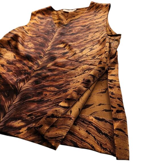 Doncaster Silk Top Size 12 Animal Print Lightweight Tank Top - Picture 3 of 7